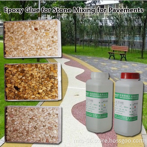 Epoxy Resin Glue for Mixing with Stones for Yard Floor Design